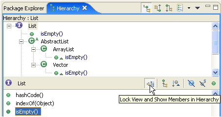 Lock view and show members in Hierarchy