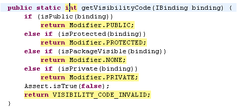 Editor with method exits marked